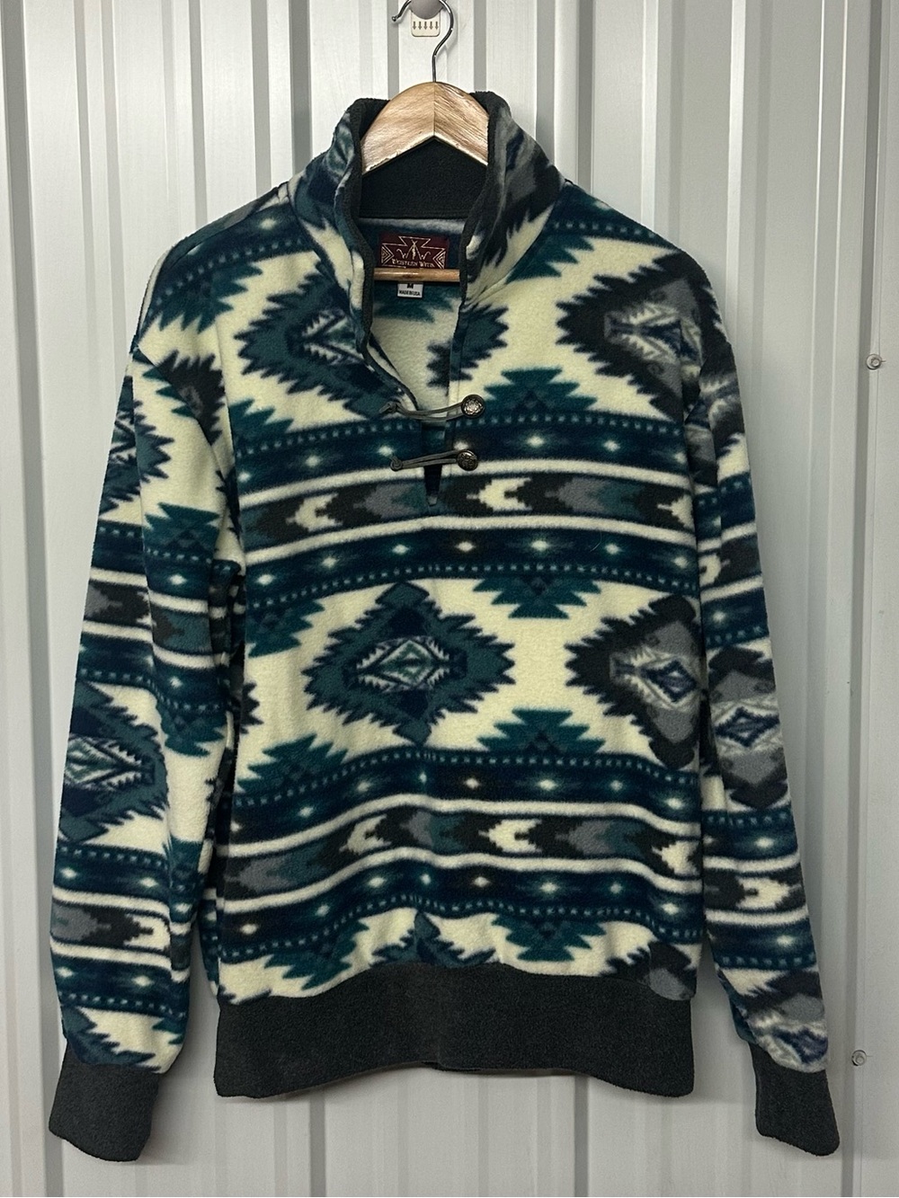 Western Wits Fleece Pullover Long Sleeve Western Ranch Cozy Sweatshirt